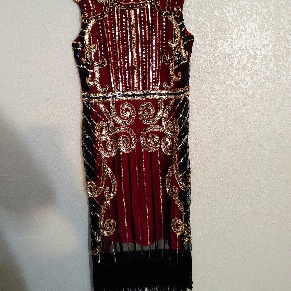 Sequins wine Dress